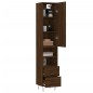 vidaXL Aparador alto madera contrachapada roble marrón 34,5x34x180 cm vidaXL Aparador alto madera contrachapada roble marrón 34,5x34x180 cm