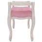 vidaXL Banco de terciopelo rosa 80x45x60 cm