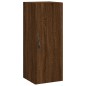 vidaXL Aparador alto madera contrachapada roble marrón 34,5x34x180 cm vidaXL Aparador alto madera contrachapada roble marrón 34,5x34x180 cm