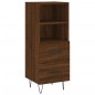 vidaXL Aparador alto madera contrachapada roble marrón 34,5x34x180 cm vidaXL Aparador alto madera contrachapada roble marrón 34,5x34x180 cm