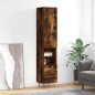 vidaXL Aparador de madera contrachapada roble ahumado 34,5x34x180 cm vidaXL Aparador de madera contrachapada roble ahumado 34,5x34x180 cm
