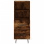 vidaXL Aparador de madera contrachapada roble ahumado 34,5x34x180 cm vidaXL Aparador de madera contrachapada roble ahumado 34,5x34x180 cm