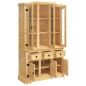 vidaXL Aparador Corona madera maciza pino mexicano 112x43x196 cm vidaXL Aparador Corona madera maciza pino mexicano 112x43x196 cm