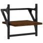 vidaXL Estantes de pared con barras 2 uds marrón roble 30x25x30 cm vidaXL Estantes de pared con barras 2 uds marrón roble 30x25x30 cm
