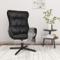 vidaXL Sillón de relax de cuero sintético negro vidaXL Sillón de relax de cuero sintético negro
