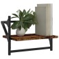 vidaXL Estantes de pared con barras 2 uds roble ahumado 40x25x30 cm vidaXL Estantes de pared con barras 2 uds roble ahumado 40x25x30 cm