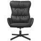 vidaXL Sillón de relax de cuero sintético negro vidaXL Sillón de relax de cuero sintético negro