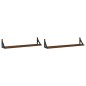 vidaXL Estantes pared 2uds madera ingeniería roble marrón 80x15x15,5cm vidaXL Estantes pared 2uds madera ingeniería roble marrón 80x15x15,5cm