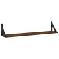 vidaXL Estantes pared 2uds madera ingeniería roble marrón 80x15x15,5cm vidaXL Estantes pared 2uds madera ingeniería roble marrón 80x15x15,5cm
