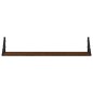 vidaXL Estantes pared 2uds madera ingeniería roble marrón 80x15x15,5cm vidaXL Estantes pared 2uds madera ingeniería roble marrón 80x15x15,5cm