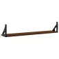 vidaXL Estantes pared 2uds madera ingeniería roble marrón 80x15x15,5cm vidaXL Estantes pared 2uds madera ingeniería roble marrón 80x15x15,5cm