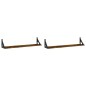 vidaXL Estante pared 2uds madera ingeniería roble ahumado 80x15x15,5cm vidaXL Estante pared 2uds madera ingeniería roble ahumado 80x15x15,5cm