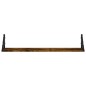 vidaXL Estante pared 2uds madera ingeniería roble ahumado 80x15x15,5cm vidaXL Estante pared 2uds madera ingeniería roble ahumado 80x15x15,5cm