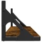 vidaXL Estante pared 2uds madera ingeniería roble ahumado 80x15x15,5cm vidaXL Estante pared 2uds madera ingeniería roble ahumado 80x15x15,5cm