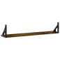 vidaXL Estante pared 2uds madera ingeniería roble ahumado 80x15x15,5cm vidaXL Estante pared 2uds madera ingeniería roble ahumado 80x15x15,5cm