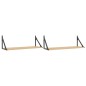 vidaXL Estantes pared 2uds madera ingeniería roble Sonoma 80x25x25,5cm vidaXL Estantes pared 2uds madera ingeniería roble Sonoma 80x25x25,5cm