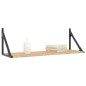vidaXL Estantes pared 2uds madera ingeniería roble Sonoma 80x25x25,5cm vidaXL Estantes pared 2uds madera ingeniería roble Sonoma 80x25x25,5cm
