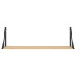 vidaXL Estantes pared 2uds madera ingeniería roble Sonoma 80x25x25,5cm vidaXL Estantes pared 2uds madera ingeniería roble Sonoma 80x25x25,5cm