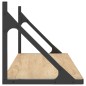 vidaXL Estantes pared 2uds madera ingeniería roble Sonoma 80x25x25,5cm vidaXL Estantes pared 2uds madera ingeniería roble Sonoma 80x25x25,5cm