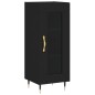 vidaXL Aparador de madera contrachapada negro 34,5x34x180 cm vidaXL Aparador de madera contrachapada negro 34,5x34x180 cm