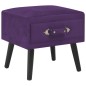 vidaXL Mesita de noche morado oscuro 40x35x40 cm terciopelo vidaXL Mesita de noche morado oscuro 40x35x40 cm terciopelo