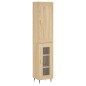 vidaXL Aparador de madera contrachapada roble Sonoma 34,5x34x180 cm vidaXL Aparador de madera contrachapada roble Sonoma 34,5x34x180 cm
