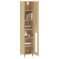 vidaXL Aparador de madera contrachapada roble Sonoma 34,5x34x180 cm vidaXL Aparador de madera contrachapada roble Sonoma 34,5x34x180 cm