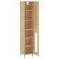 vidaXL Aparador de madera contrachapada roble Sonoma 34,5x34x180 cm vidaXL Aparador de madera contrachapada roble Sonoma 34,5x34x180 cm