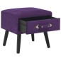 vidaXL Mesita de noche morado oscuro 40x35x40 cm terciopelo vidaXL Mesita de noche morado oscuro 40x35x40 cm terciopelo
