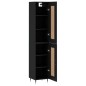 vidaXL Aparador de madera contrachapada negro 34,5x34x180 cm vidaXL Aparador de madera contrachapada negro 34,5x34x180 cm