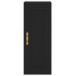vidaXL Aparador de madera contrachapada negro 34,5x34x180 cm vidaXL Aparador de madera contrachapada negro 34,5x34x180 cm