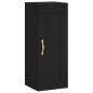 vidaXL Aparador de madera contrachapada negro 34,5x34x180 cm vidaXL Aparador de madera contrachapada negro 34,5x34x180 cm
