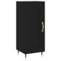 vidaXL Aparador de madera contrachapada negro 34,5x34x180 cm vidaXL Aparador de madera contrachapada negro 34,5x34x180 cm