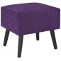 vidaXL Mesita de noche morado oscuro 40x35x40 cm terciopelo vidaXL Mesita de noche morado oscuro 40x35x40 cm terciopelo