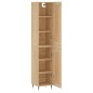 vidaXL Aparador de madera contrachapada roble Sonoma 34,5x34x180 cm vidaXL Aparador de madera contrachapada roble Sonoma 34,5x34x180 cm