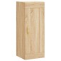 vidaXL Aparador de madera contrachapada roble Sonoma 34,5x34x180 cm vidaXL Aparador de madera contrachapada roble Sonoma 34,5x34x180 cm