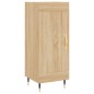 vidaXL Aparador de madera contrachapada roble Sonoma 34,5x34x180 cm vidaXL Aparador de madera contrachapada roble Sonoma 34,5x34x180 cm