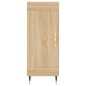vidaXL Aparador de madera contrachapada roble Sonoma 34,5x34x180 cm vidaXL Aparador de madera contrachapada roble Sonoma 34,5x34x180 cm