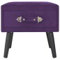 vidaXL Mesita de noche morado oscuro 40x35x40 cm terciopelo vidaXL Mesita de noche morado oscuro 40x35x40 cm terciopelo