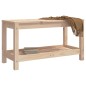 vidaXL Banco de jardín madera maciza de pino 82,5x35x45 cm vidaXL Banco de jardín madera maciza de pino 82,5x35x45 cm