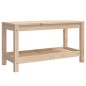 vidaXL Banco de jardín madera maciza de pino 82,5x35x45 cm vidaXL Banco de jardín madera maciza de pino 82,5x35x45 cm