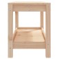 vidaXL Banco de jardín madera maciza de pino 82,5x35x45 cm vidaXL Banco de jardín madera maciza de pino 82,5x35x45 cm