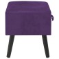 vidaXL Mesita de noche morado oscuro 40x35x40 cm terciopelo vidaXL Mesita de noche morado oscuro 40x35x40 cm terciopelo