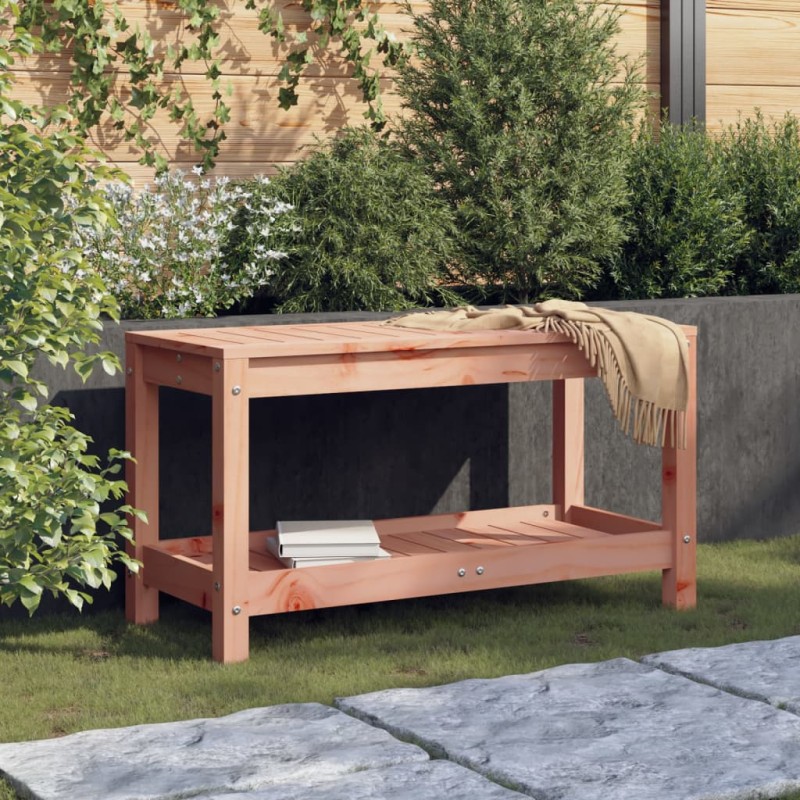 vidaXL Banco de jardín madera maciza de abeto Douglas 82,5x35x45 cm vidaXL Banco de jardín madera maciza de abeto Douglas 82,5x35x45 cm
