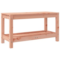 vidaXL Banco de jardín madera maciza de abeto Douglas 82,5x35x45 cm