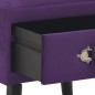 vidaXL Mesita de noche morado oscuro 40x35x40 cm terciopelo vidaXL Mesita de noche morado oscuro 40x35x40 cm terciopelo