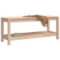 vidaXL Banco de jardín de madera maciza de pino 108x35x45 cm vidaXL Banco de jardín de madera maciza de pino 108x35x45 cm