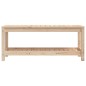 vidaXL Banco de jardín de madera maciza de pino 108x35x45 cm vidaXL Banco de jardín de madera maciza de pino 108x35x45 cm
