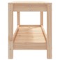 vidaXL Banco de jardín de madera maciza de pino 108x35x45 cm vidaXL Banco de jardín de madera maciza de pino 108x35x45 cm