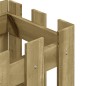 vidaXL Jardinera diseño de valla madera de pino impregnada 30x30x30 cm vidaXL Jardinera diseño de valla madera de pino impregnada 30x30x30 cm